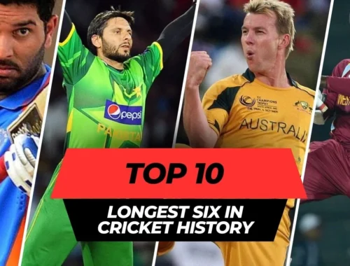 Top 10 longest six in Cricket History
